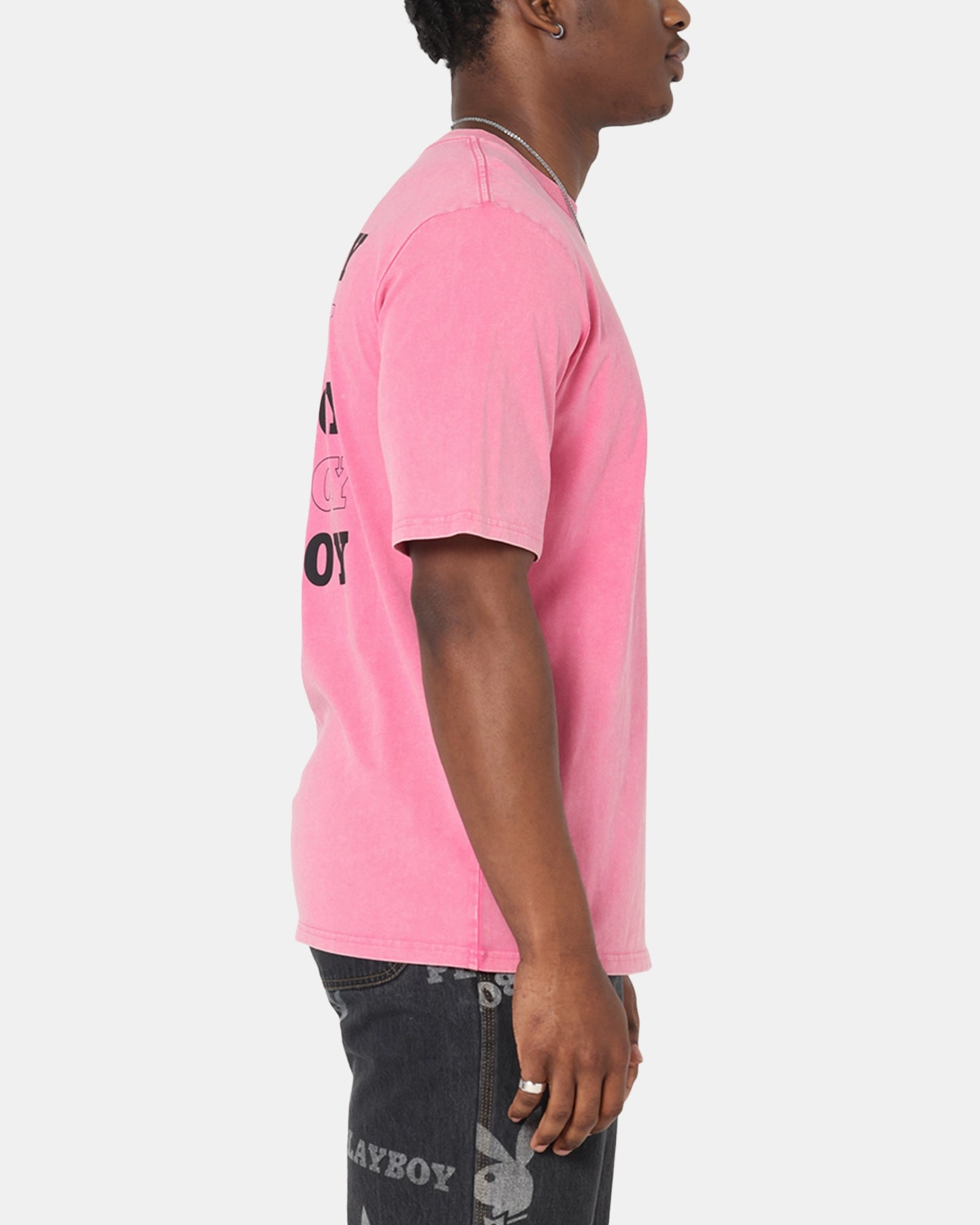 shopping Cozy Feeling Playboy Stack Washed T-Shirt Washed Raspberry