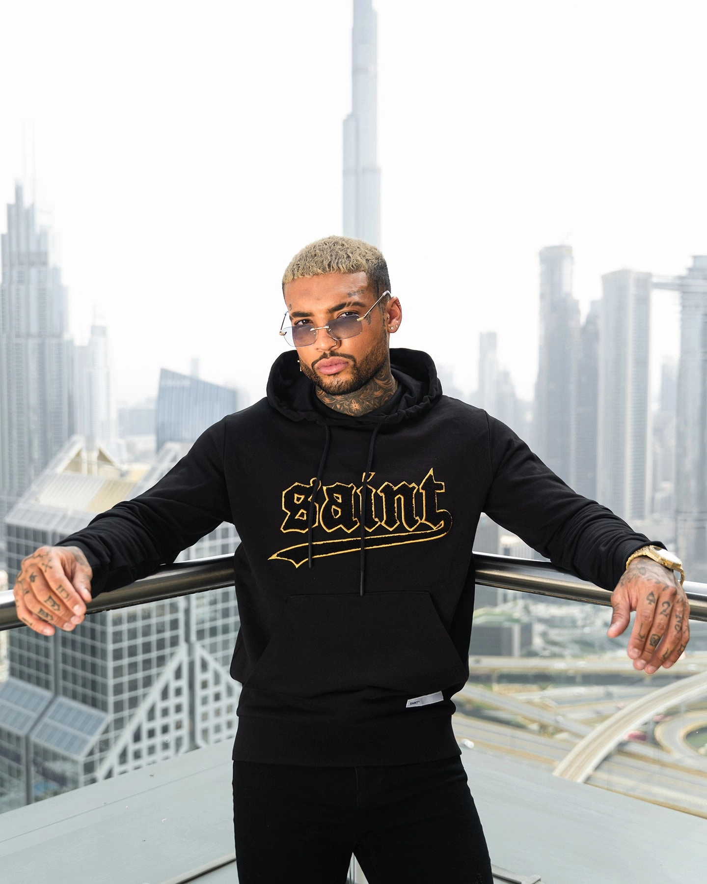 Saint Morta Westside New Age Hoodie Black/Gold hat