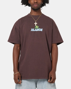 X-Large Frog T-Shirt Pigment Chocolate Thermal Regulating Layer Odor Resistant Treatment