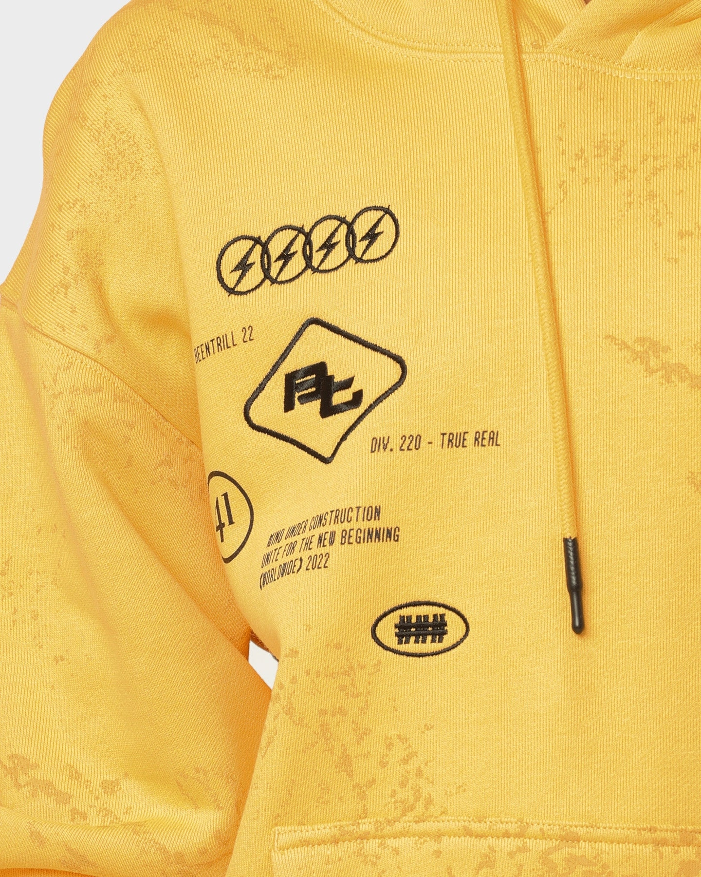 BEENTRILL Circuitry Hoodie Yellow Spark