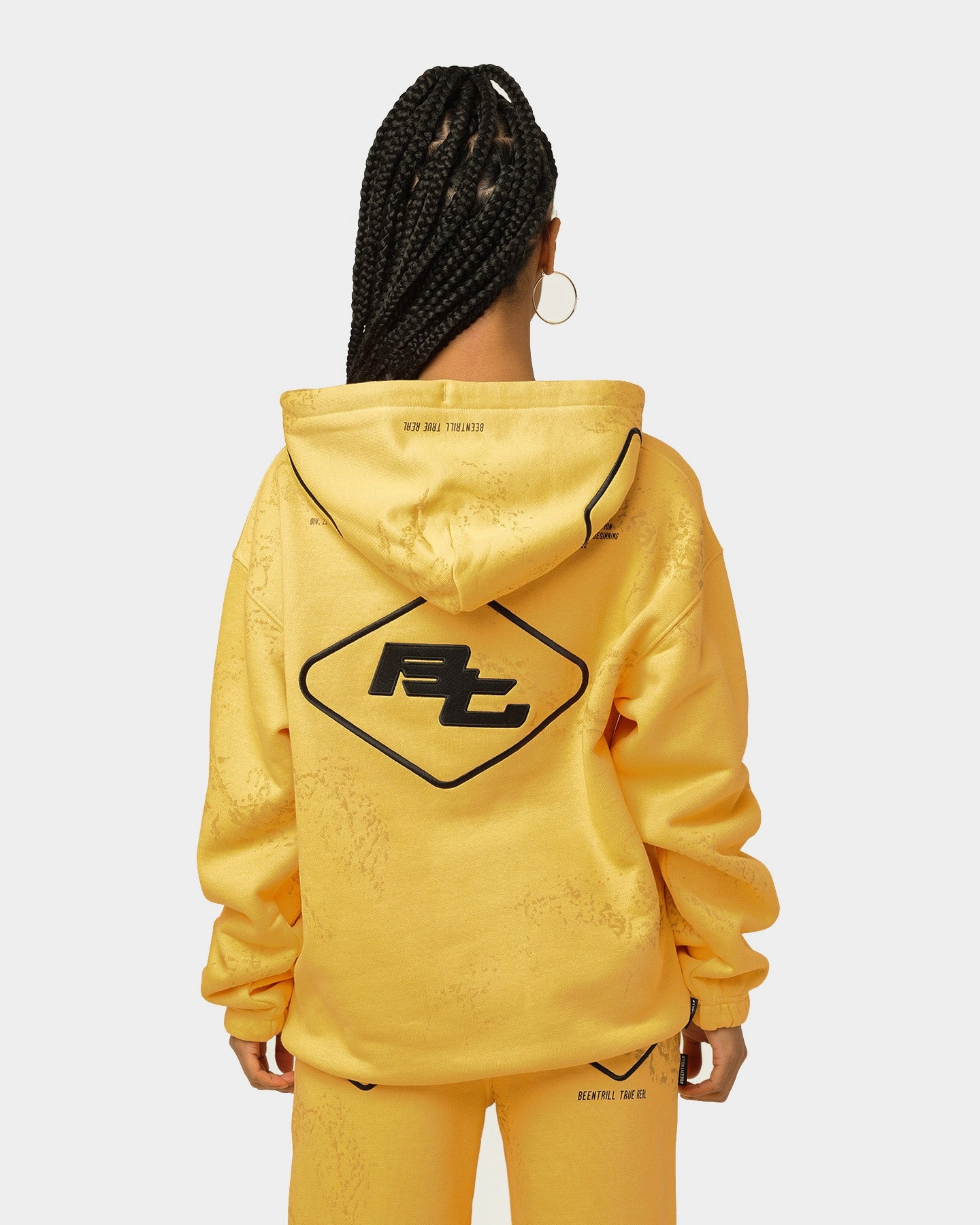 BEENTRILL Circuitry Hoodie Yellow Insulated Jacket spring season