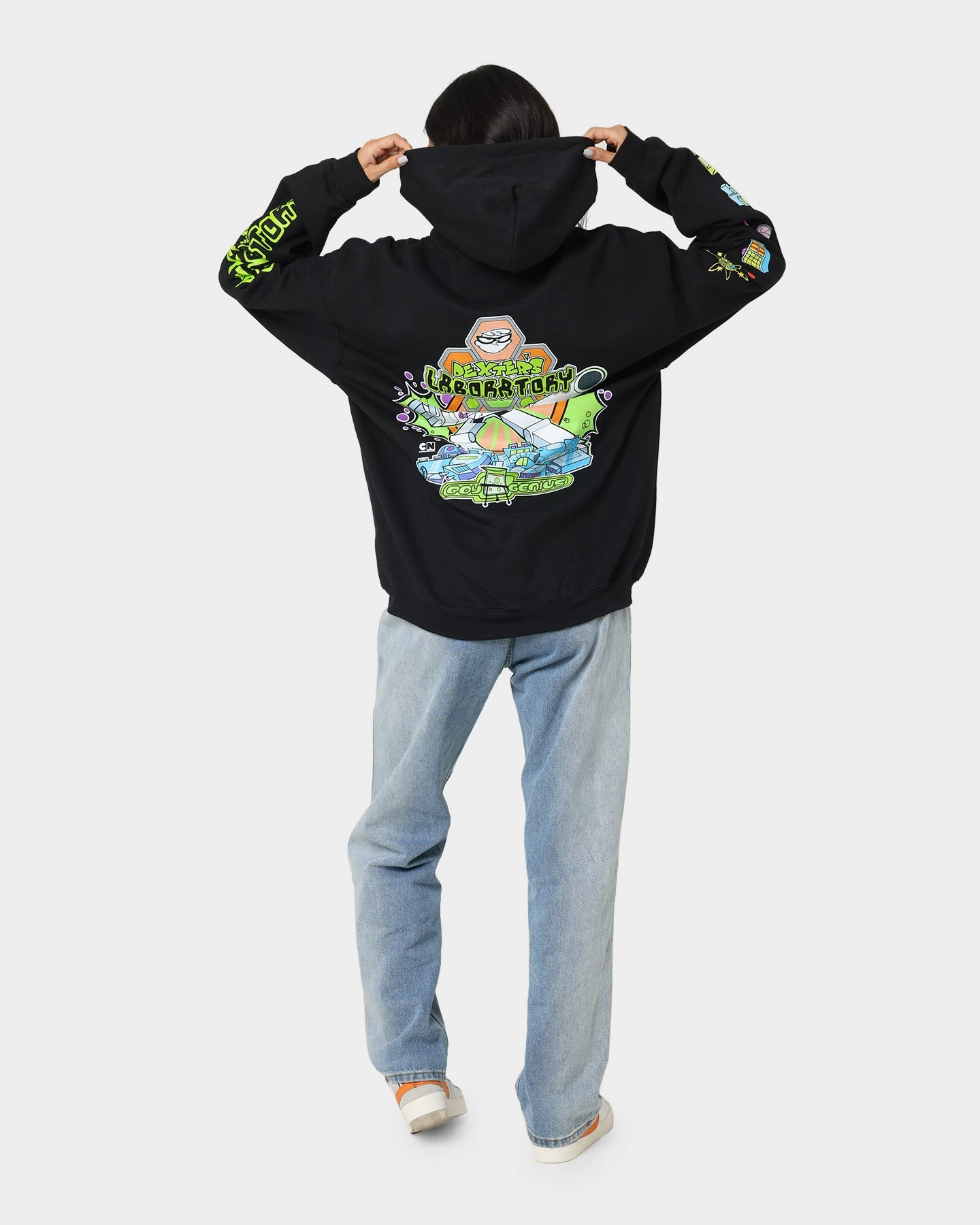 American Thrift Dexter Vintage Hoodie Black Gender - neutral hot - weather option