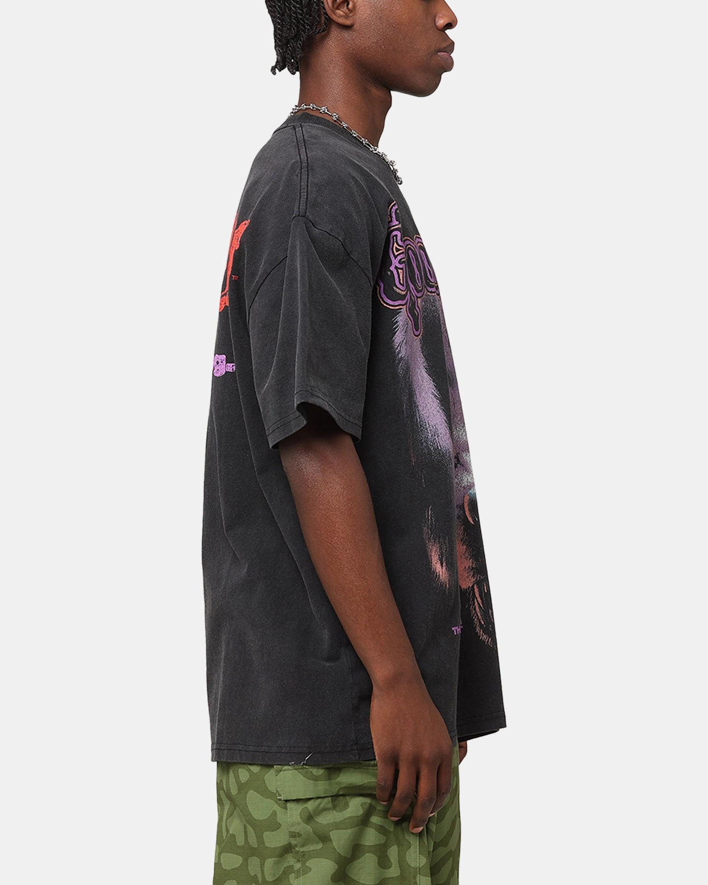 UltraSoftBrushedInterior Classic Wear American Thrift X Goosebumps Barking Ghost Heavy T-Shirt Vintage Black