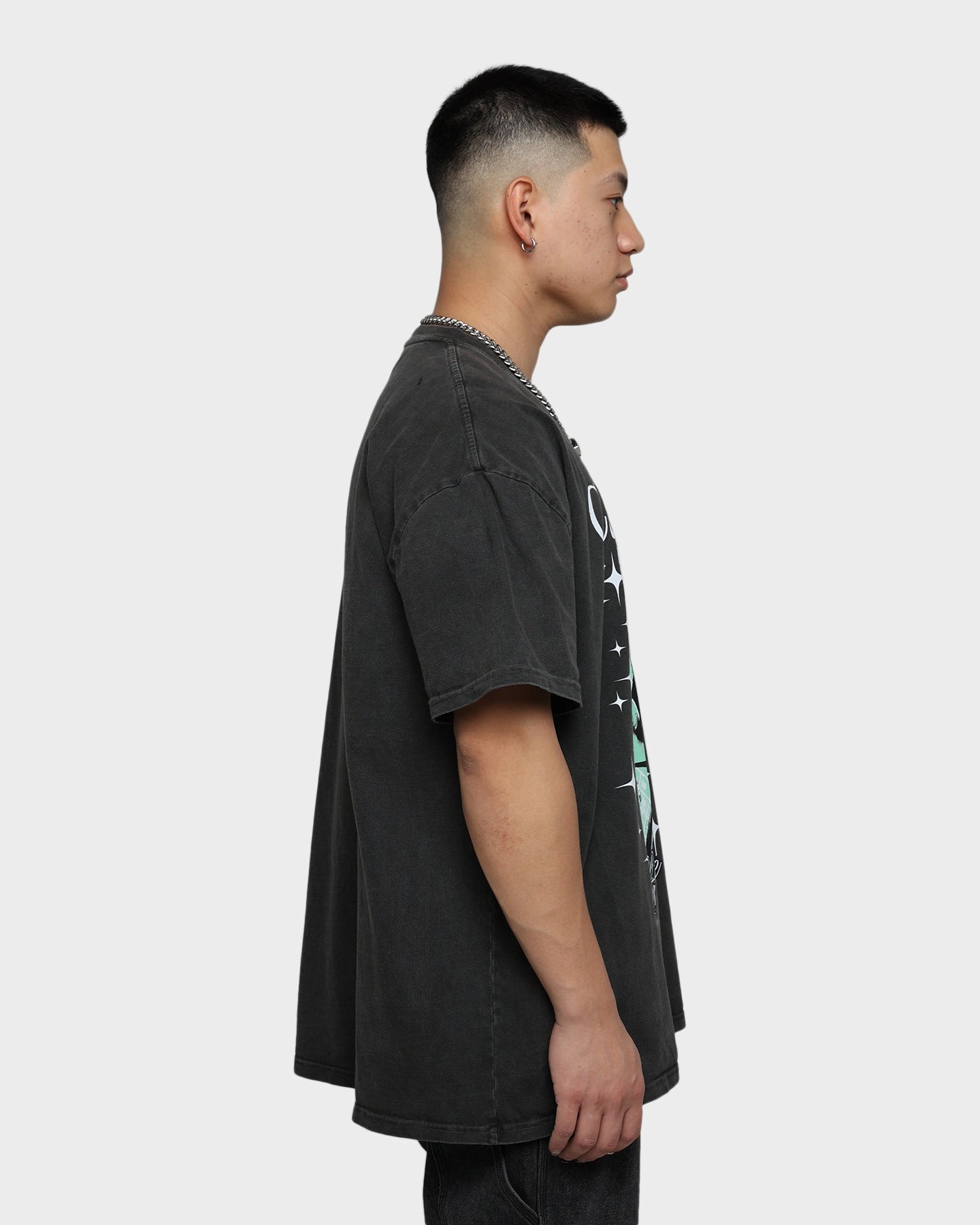 Carr?? Spin Vintage T-Shirt Black Wash Comfy Layering Breathable knit