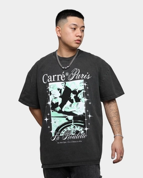 Light Fit Wear Smart Wear Carr?? Spin Vintage T-Shirt Black Wash