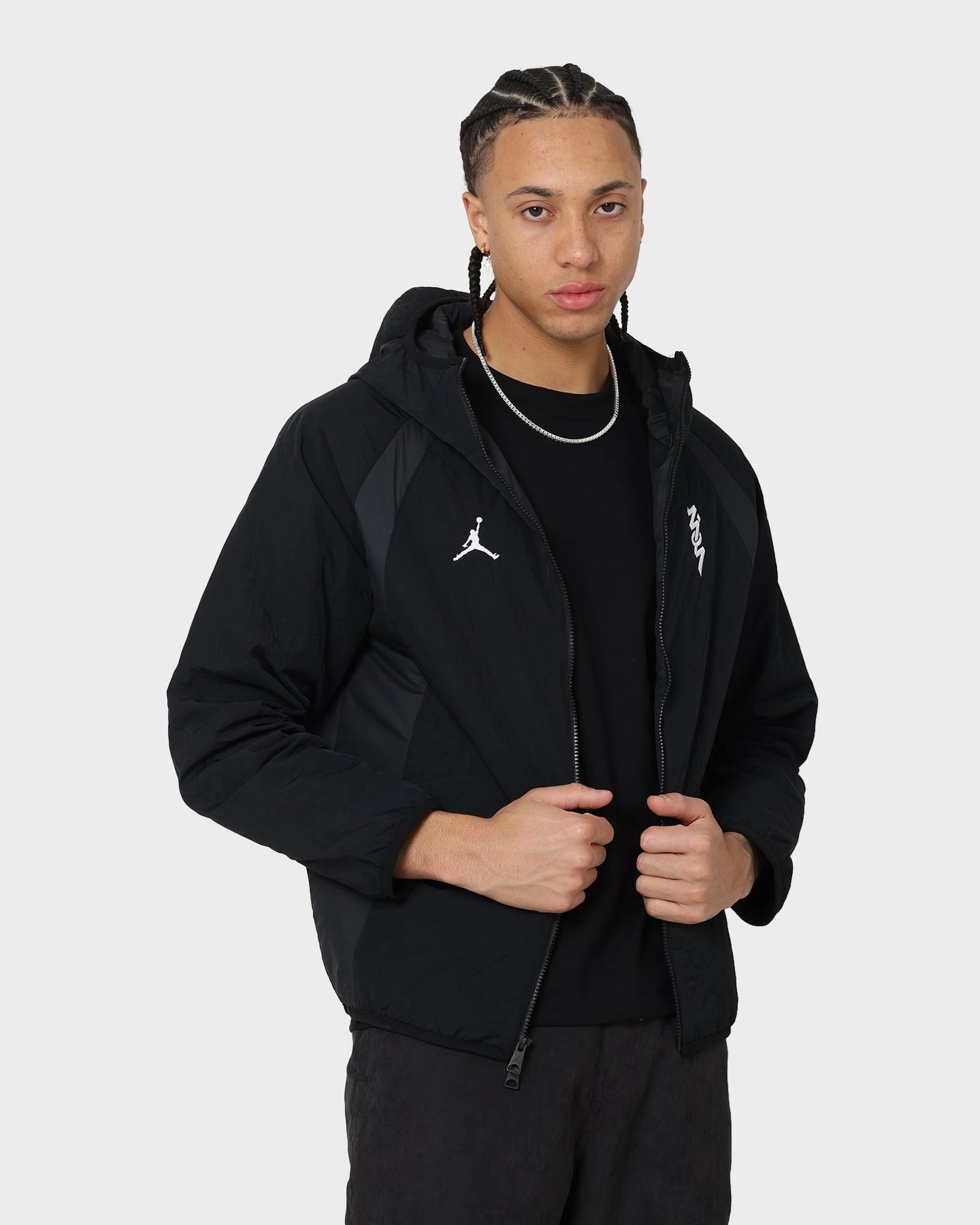 Jordan Zion Jacket Black suitable for school uniforms Nano Coated Fabric