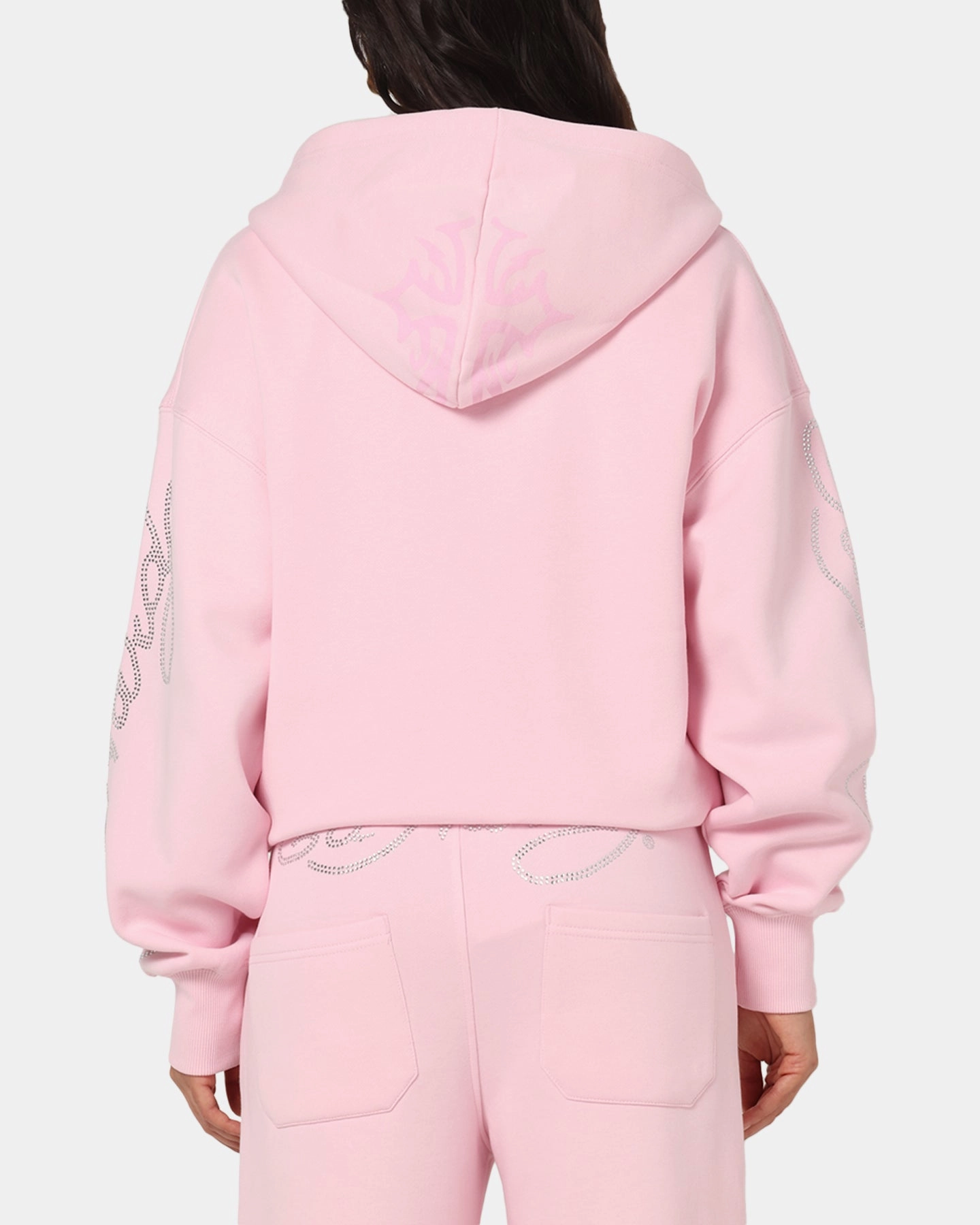 Odor Resistant Ed Hardy Trinity Zip Hoodie Pink