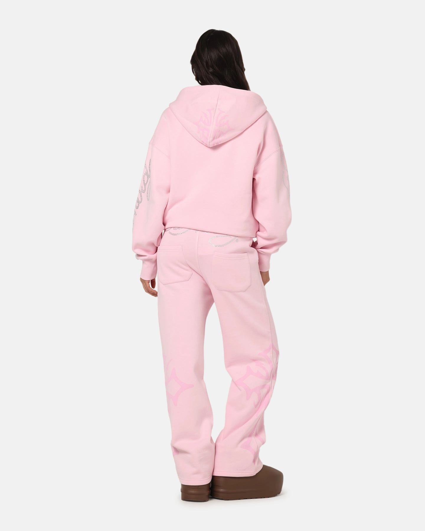 rehearsal Ed Hardy Trinity Zip Hoodie Pink