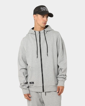 PYRA Zip Through Hoodie Grey Marle High-Tech Fabric suitable for charity events