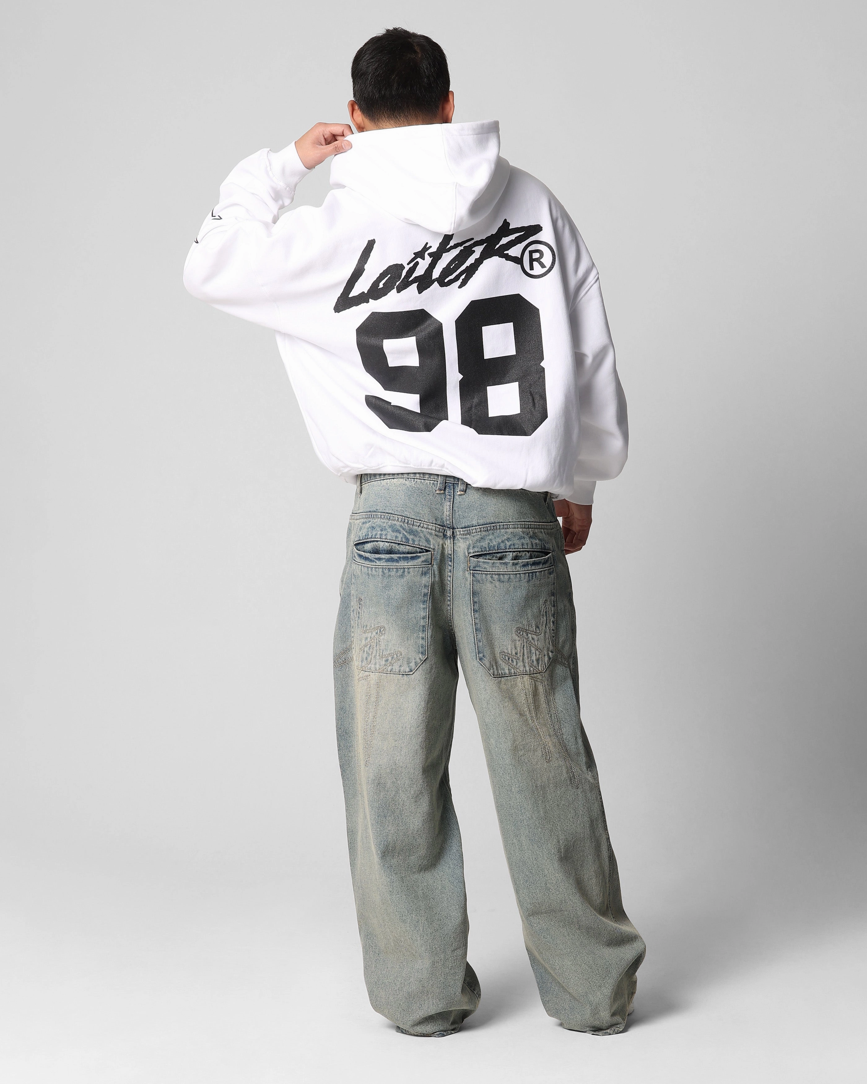 Practical Layer All Season Fit Loiter Training Day Hoodie White