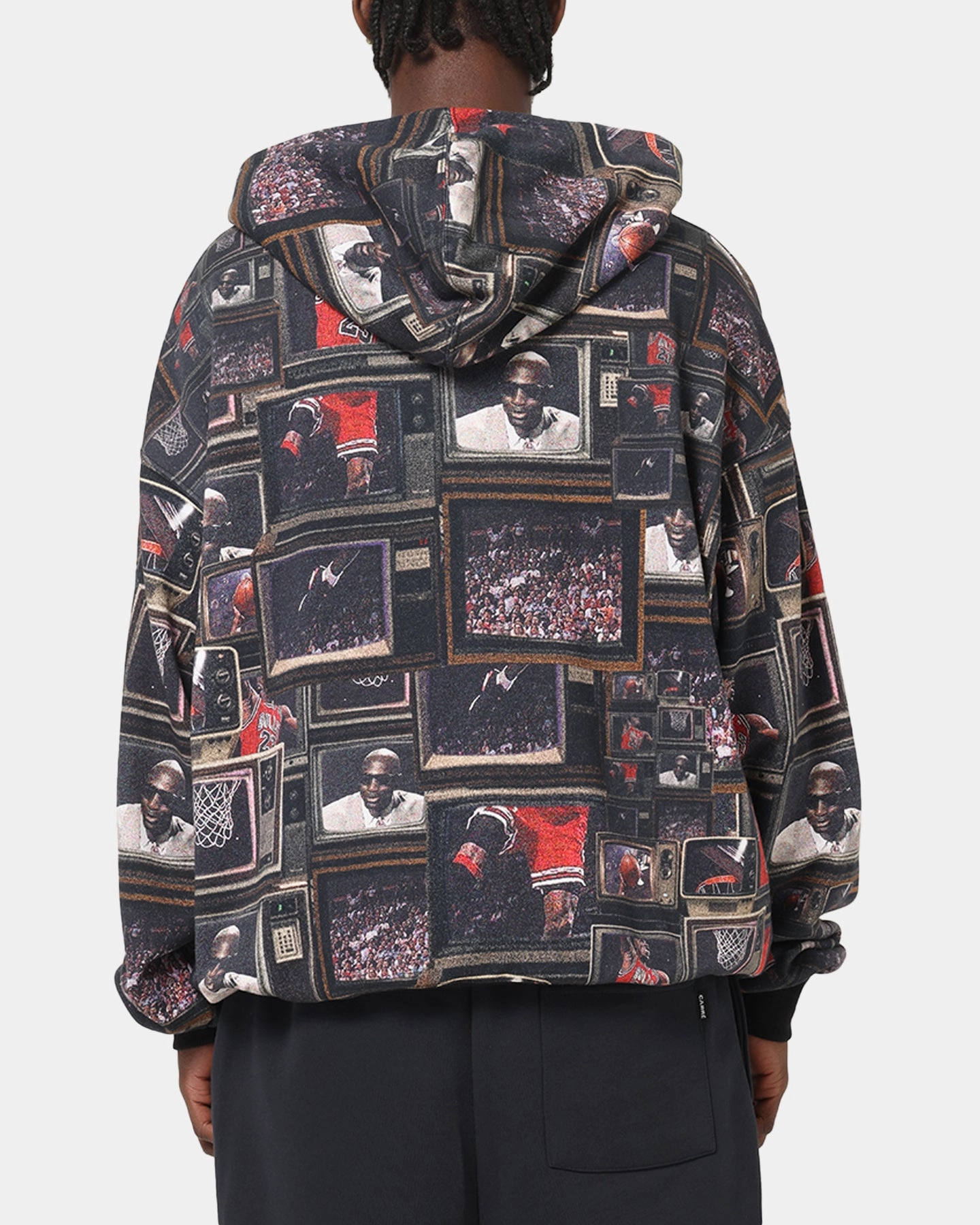 Jordan Brooklyn Fleece Printed Hoodie Black/Sail low - density storage