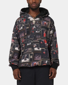 Ventilated Mesh Jordan Brooklyn Fleece Printed Hoodie Black/Sail