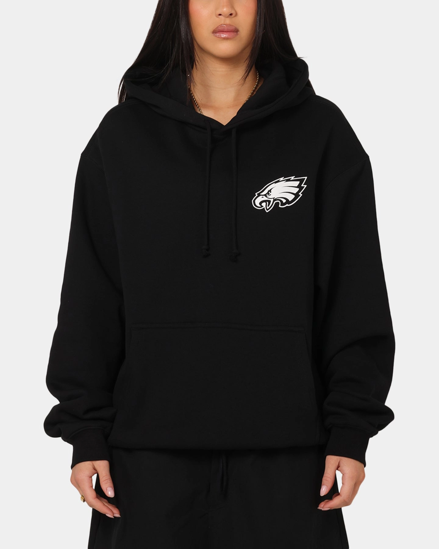 Tolerance V-Neck Majestic Athletic Philadelphia Eagles Champs Serial Mono Hoodie Black
