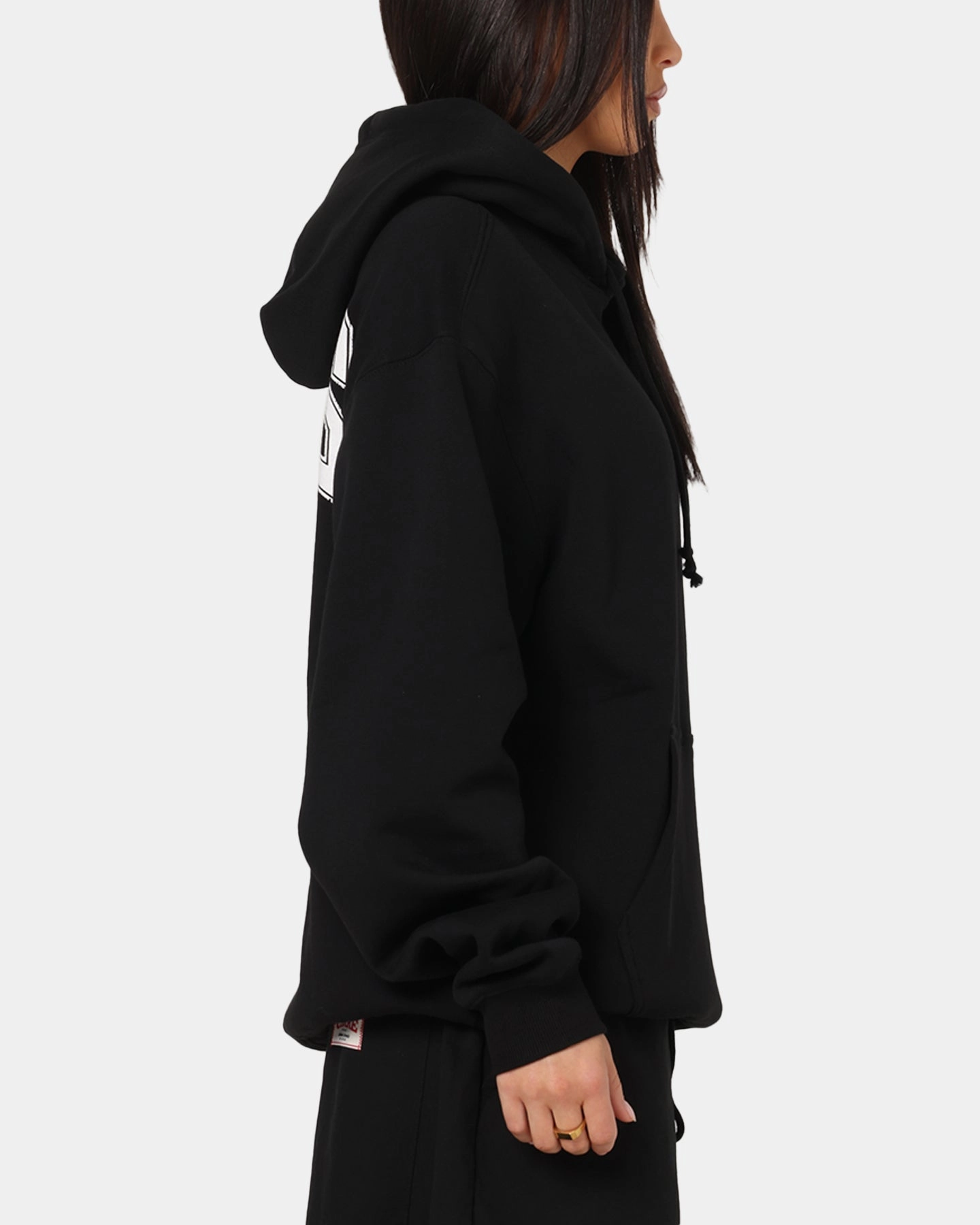Adjustable Fit Flexible Shield Majestic Athletic Philadelphia Eagles Champs Serial Mono Hoodie Black