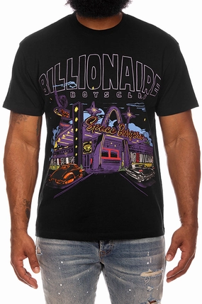 Soft Design Anti Static Fabric Billionaire Boys Club BB Diner Short Sleeve Knit Tee
