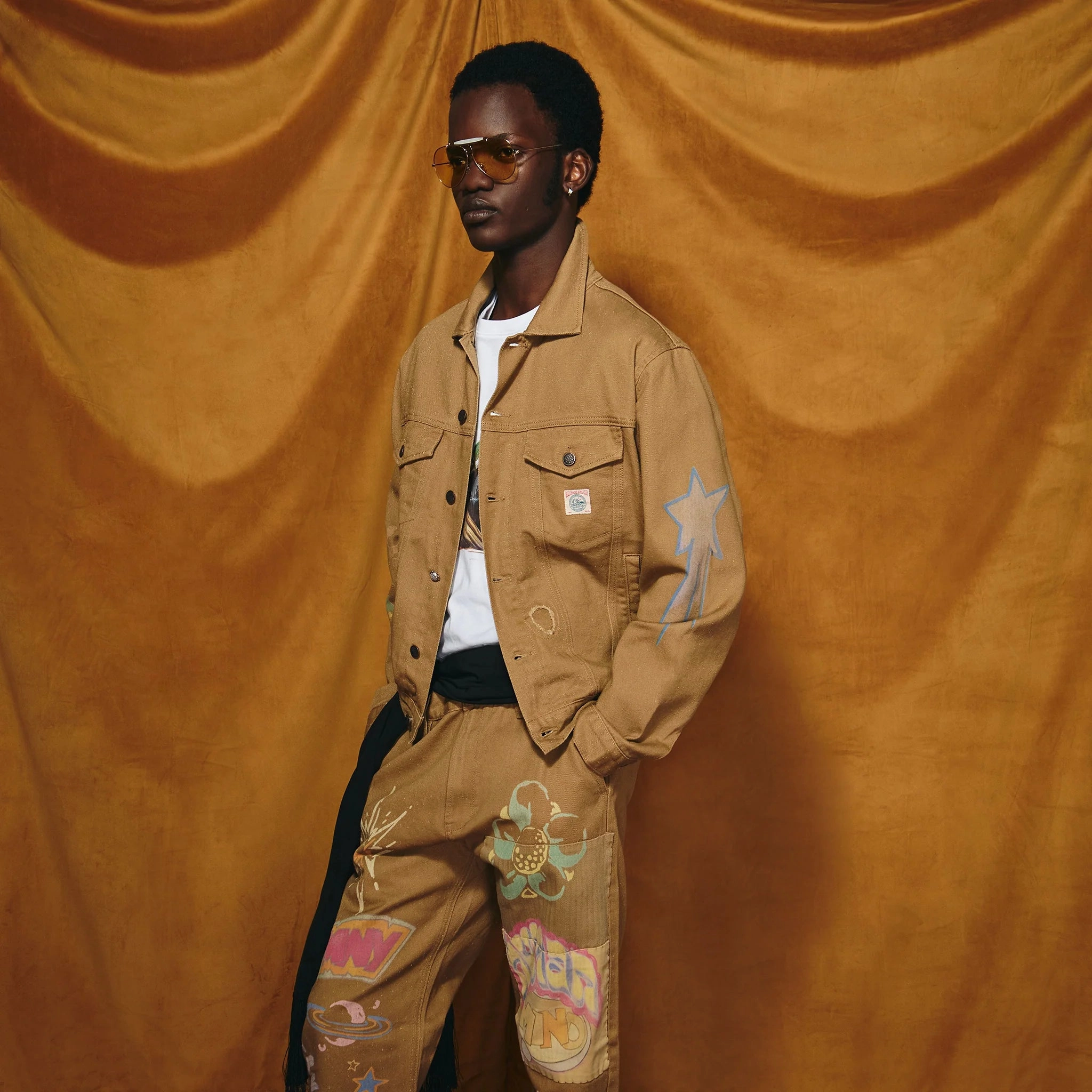 Light Padding PerimeterStructuralBoning Billionaire Boys Club BB Earth Jacket 'Latte'