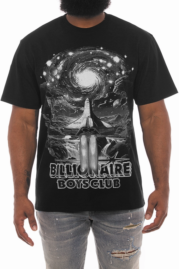 Billionaire Boys Club BB Gray Horizon Oversized SS Knit Tee Outdoor Light