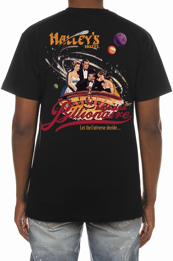 Billionaire Boys Club BB Halley Hotel SS Tee SoftenedTexturedWeave Eco Friendly Fabric