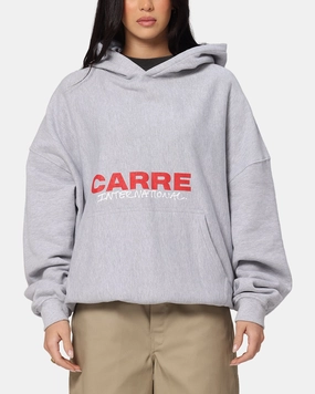 Carre Handdrawn Hoodie Light Marle no pocket Versatile Protection