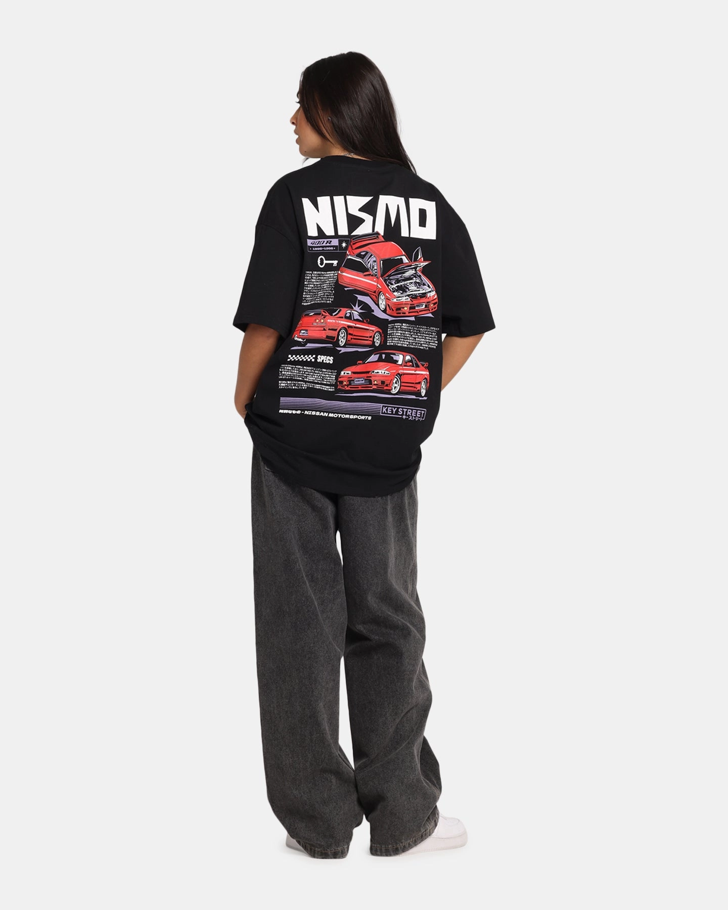 Key Street 400 R T-Shirt Black Casual Fit
