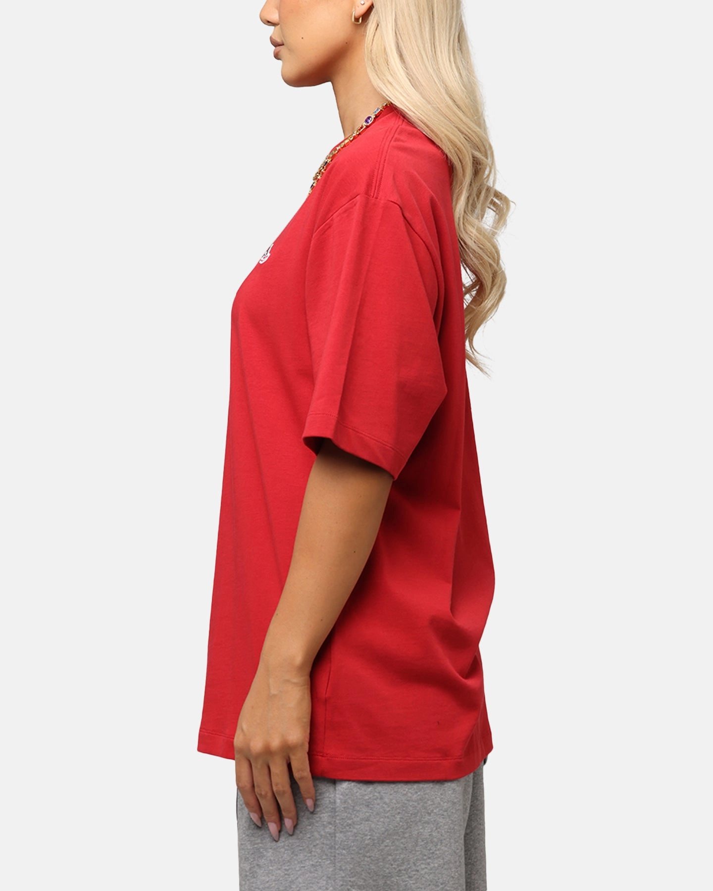 Jordan Brand Sneaker Patch Crew T-Shirt Varsity Red Lightweight Comfort Wear Daily Comfort
