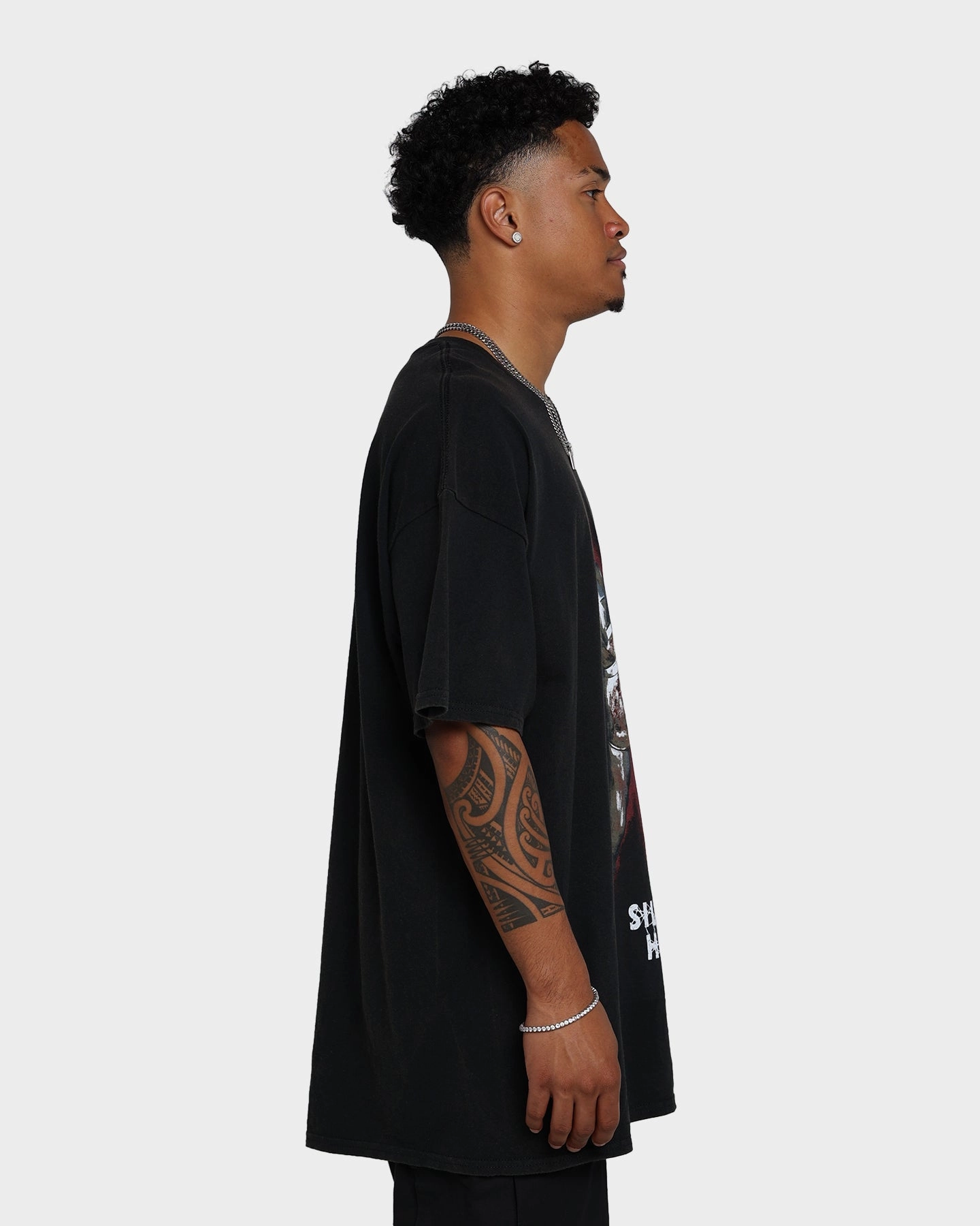 All-Season Comfort Wear Rats Get Fat X Silent Hill Bubble Head Nurse Vintage T-Shirt Black Wash