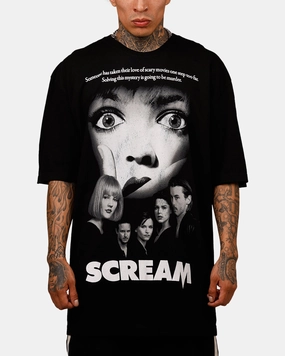 Modern Layer Cool Style Bioworld Vintage Scream T-Shirt Washed Black