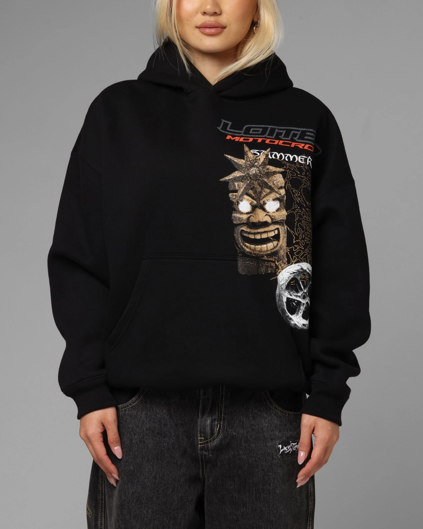 Loiter Summer Motocross Hoodie Black suitable for birthdays Advice