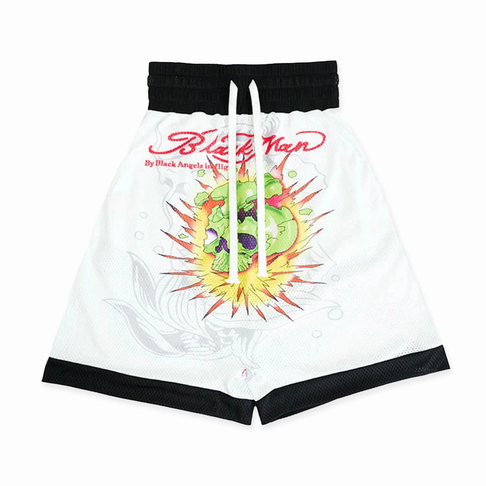 Black Angels In Flight Pangea Where Is Africa Boxing Shorts 'White' Lounge Ready