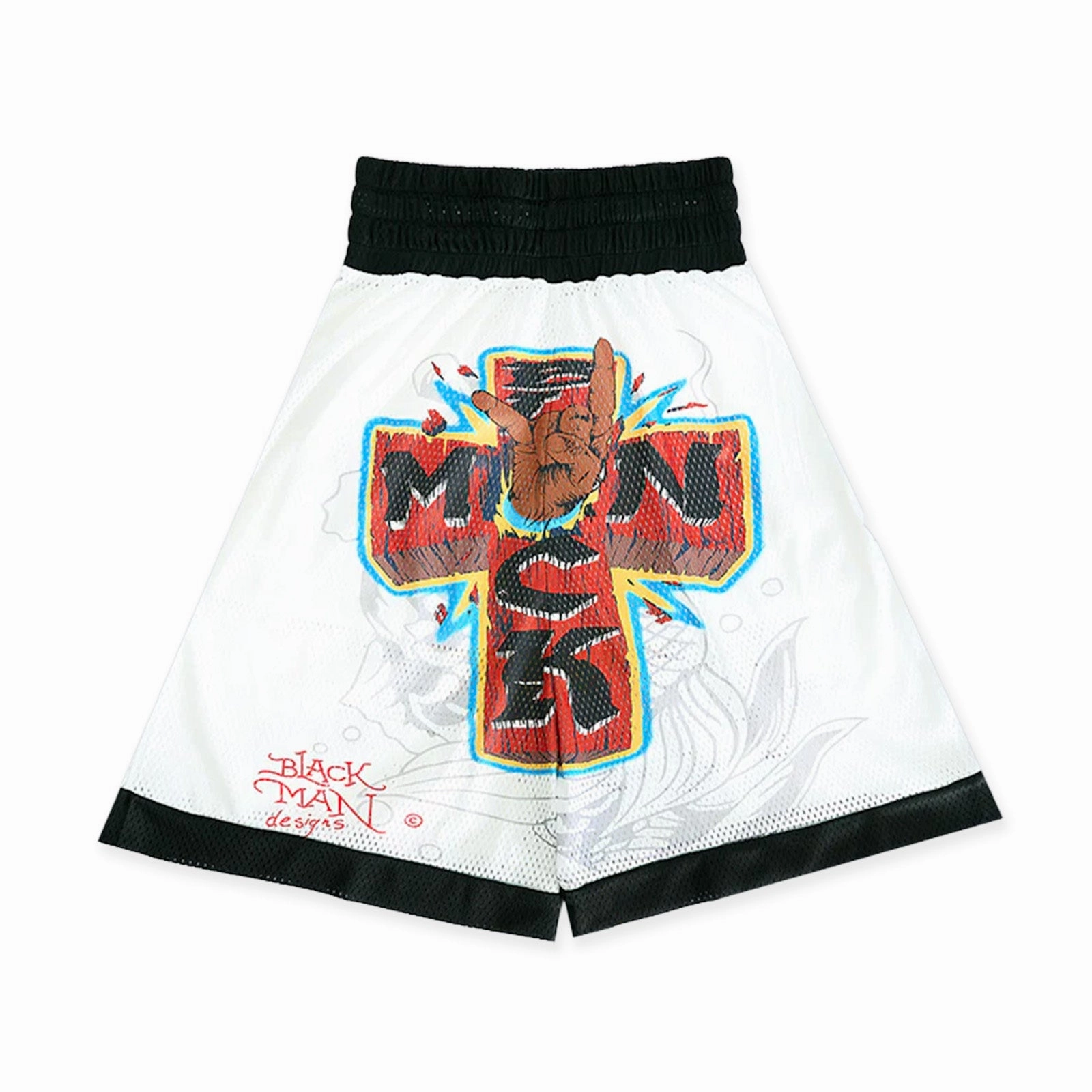 Temperature Regulating Material Minimalist Look Black Angels In Flight Pangea Where Is Africa Boxing Shorts 'White'
