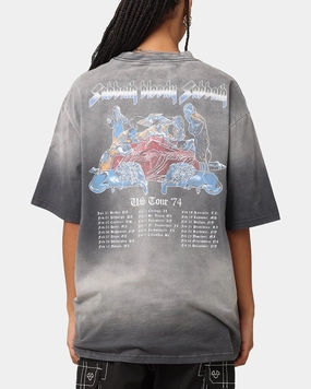 Black Sabbath Tour '74 Sunfade T-Shirt Black Wash Comfy Wear