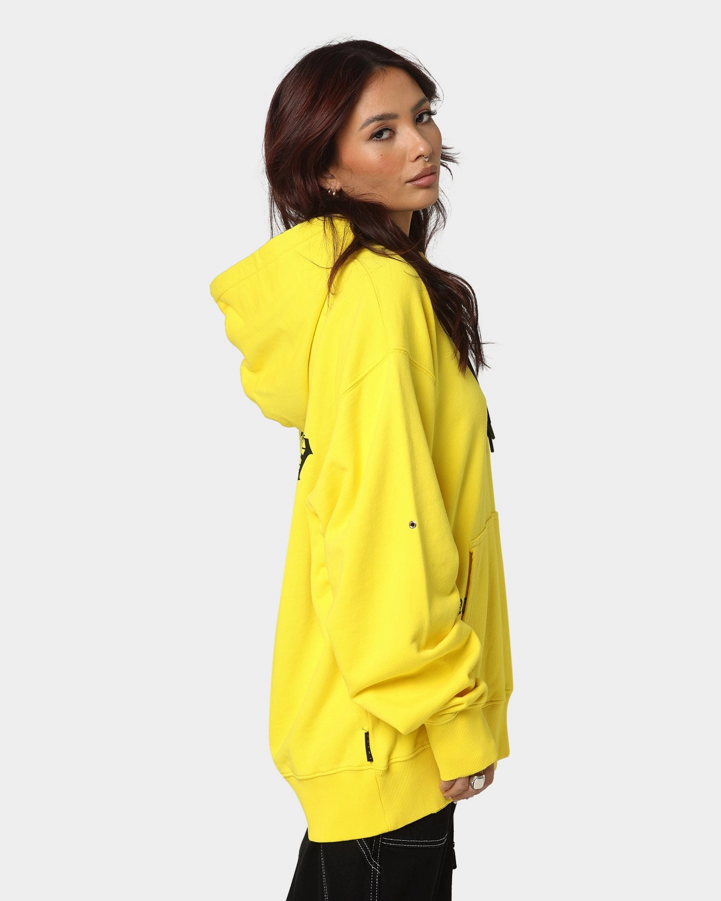 suitable for trade shows Saint Morta Day Of The Dead Hoodie Yellow/Black
