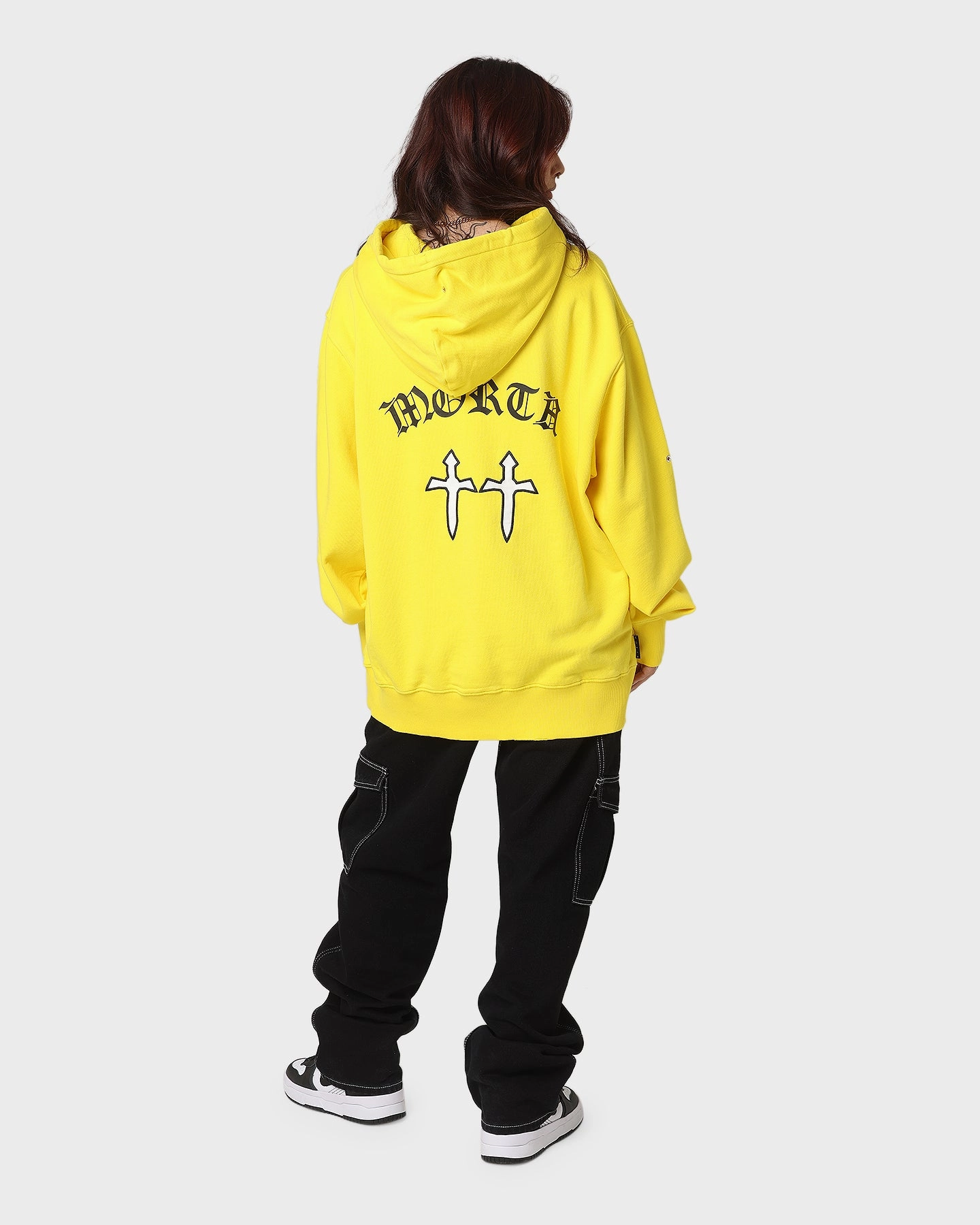suitable for work uniforms Saint Morta Day Of The Dead Hoodie Yellow/Black