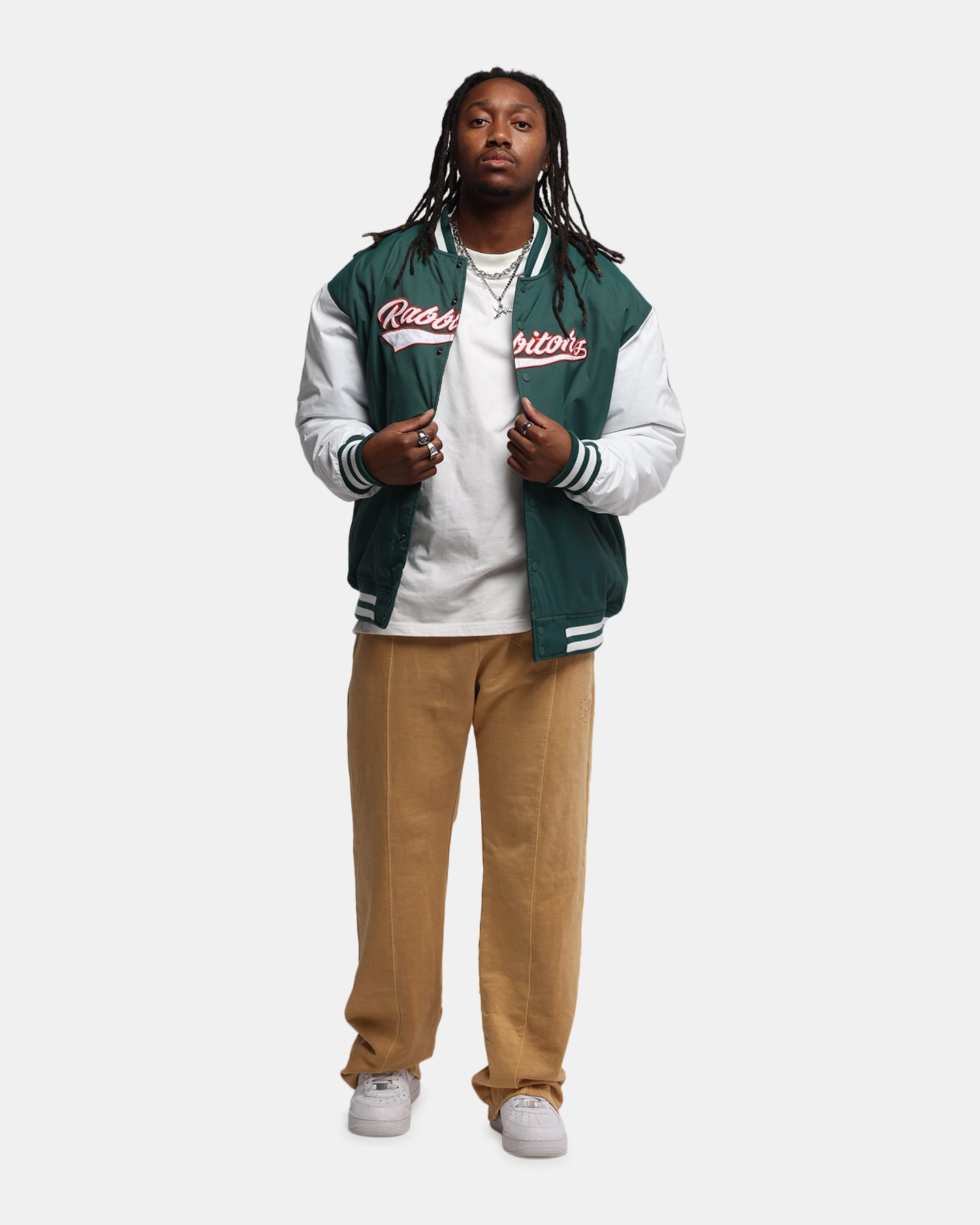 Stylish Shield Generosity Bleacher Athletic South Sydney Rabbitohs NRL 1908 Baseball Varsity Jacket Official Team Colour