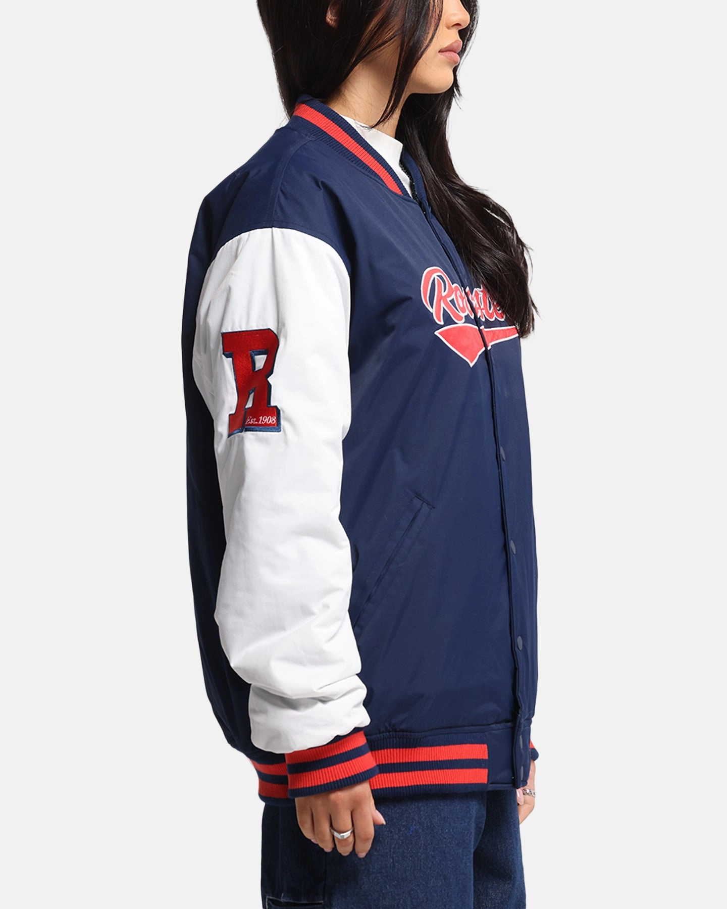 Bleacher Athletic Sydney Roosters NRL 1908 Baseball Varsity Jacket Official Team Colour suitable for dance competitions
