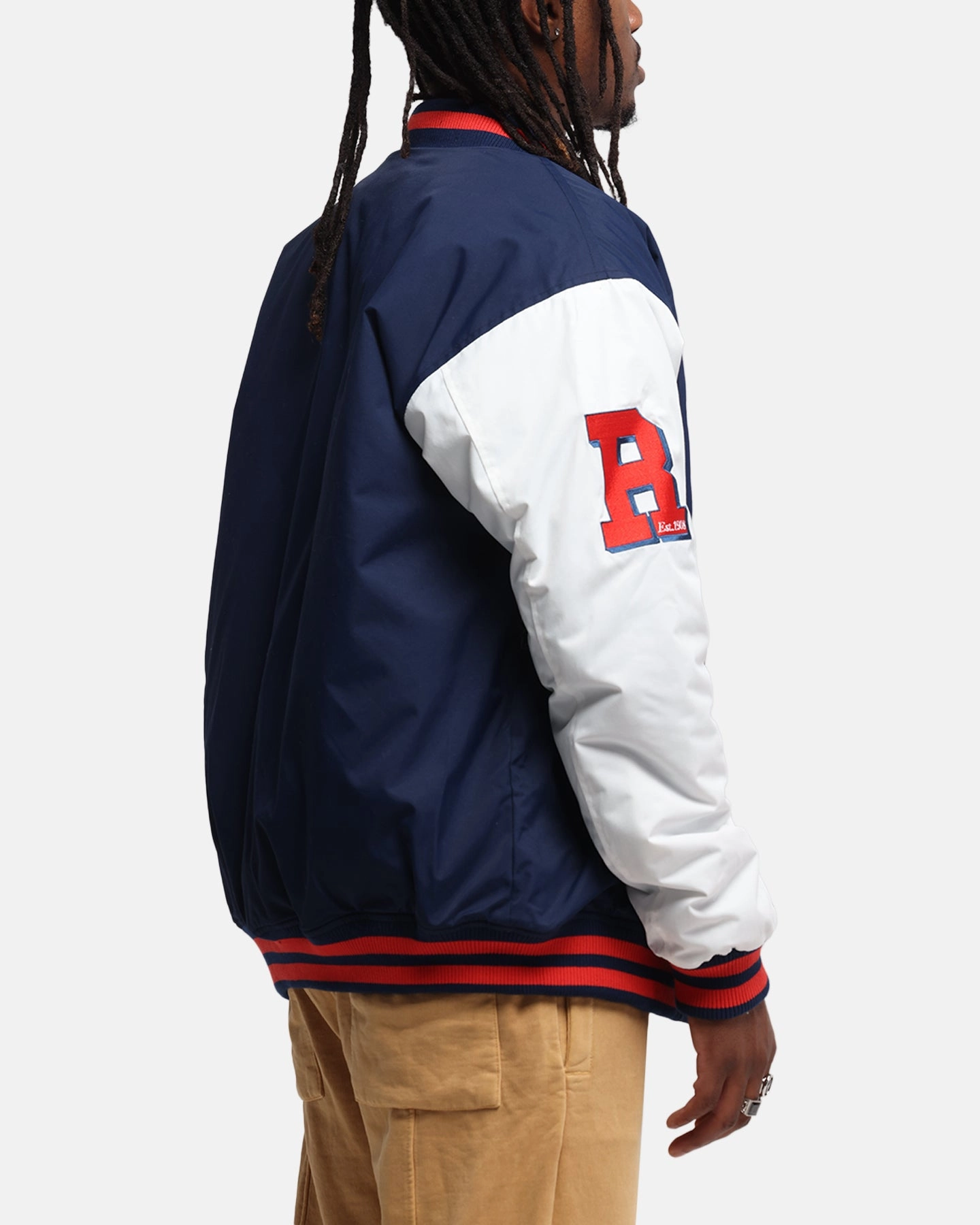 Bleacher Athletic Sydney Roosters NRL 1908 Baseball Varsity Jacket Official Team Colour FleeceBacking Option