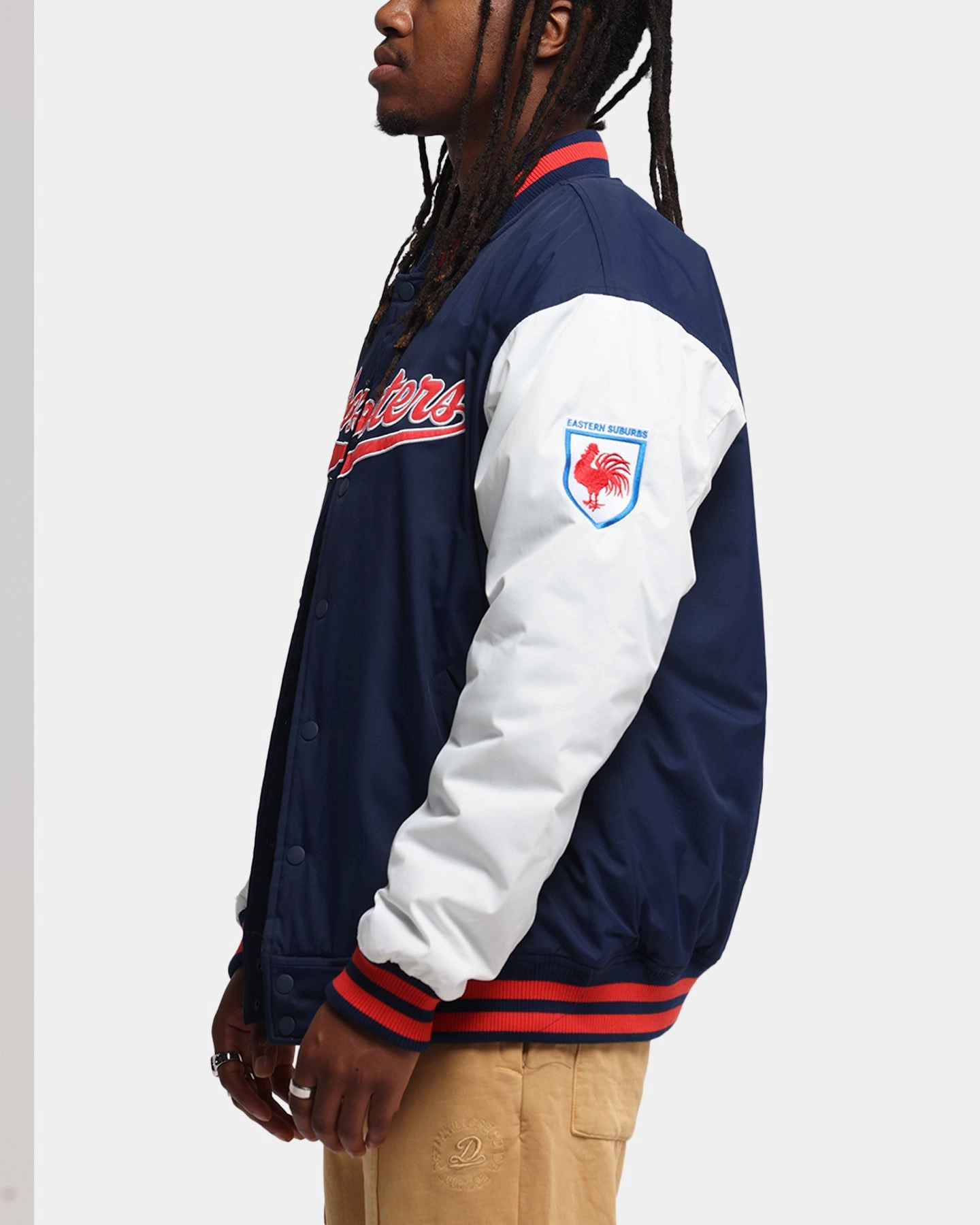 Bleacher Athletic Sydney Roosters NRL 1908 Baseball Varsity Jacket Official Team Colour Booking