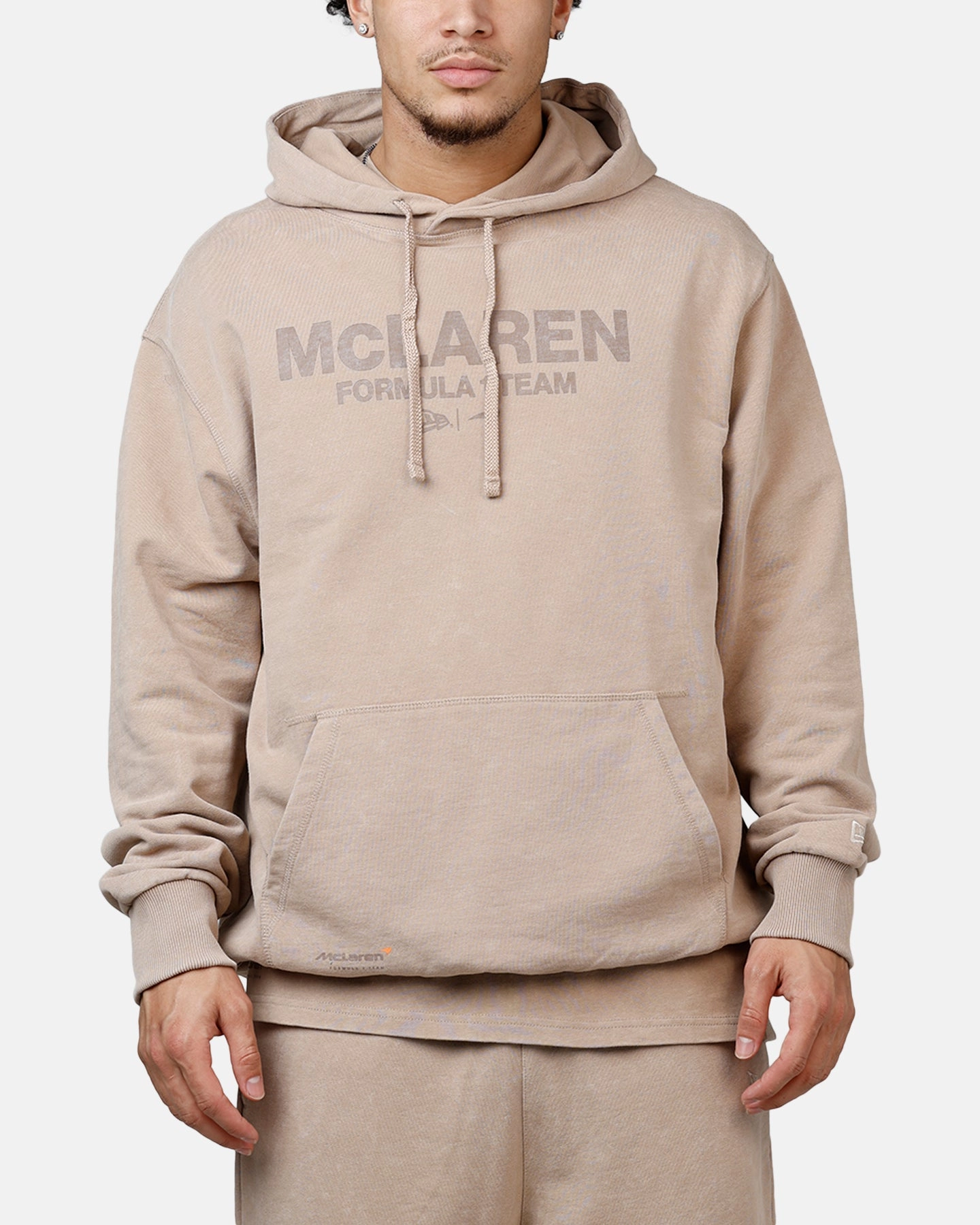 Airflow channels New Era X Mclaren Hoodie Taupe