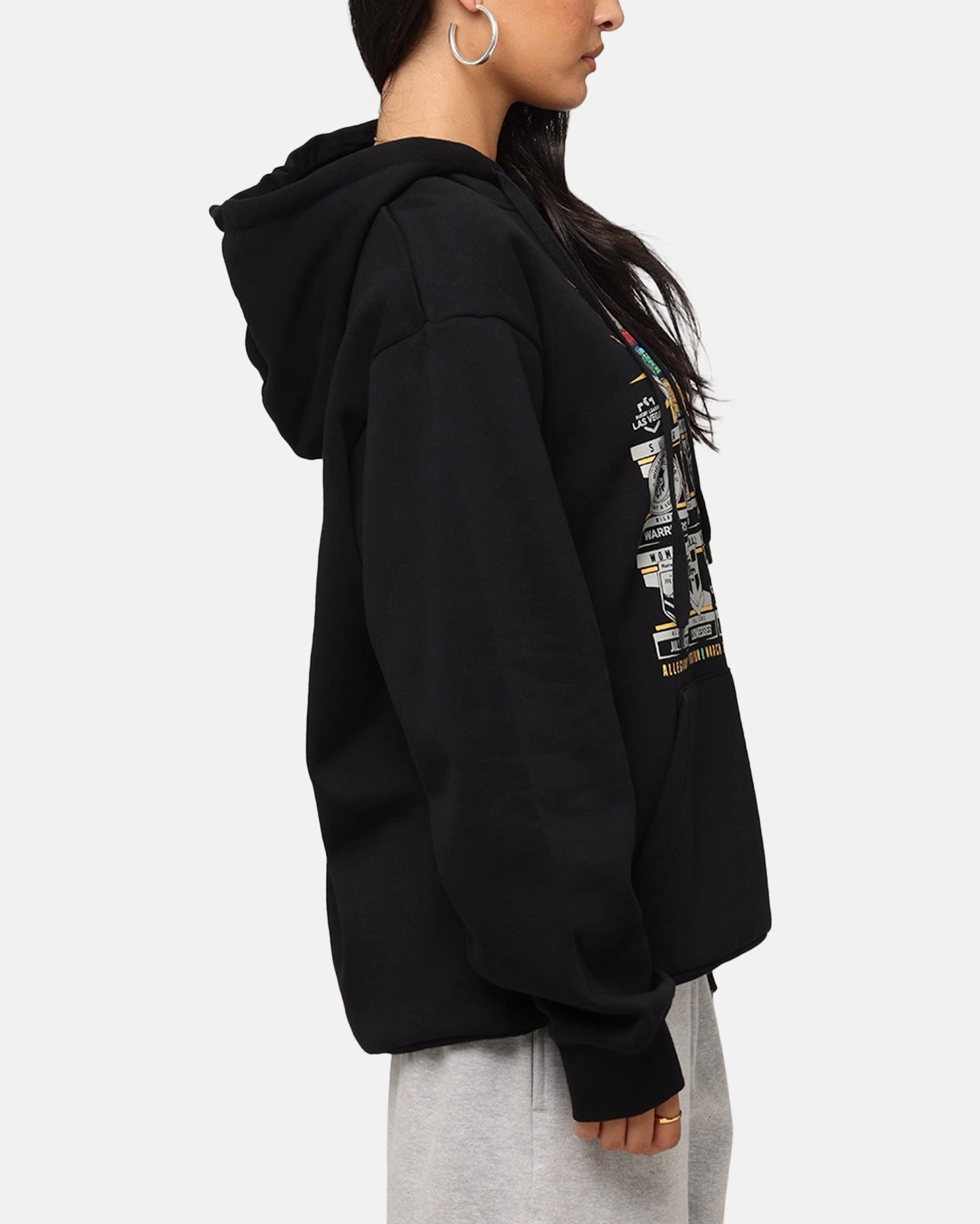 Tidwell NRL 2025 Las Vegas Round Sign Hoodie Black Hooded Version Durable Construction