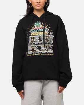 Tidwell NRL 2025 Las Vegas Round Sign Hoodie Black Adjustable Drawstring Waist