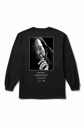 Functional Look Breathable touch Bob Marley X Primitive Life Forever Long Sleeve Tee