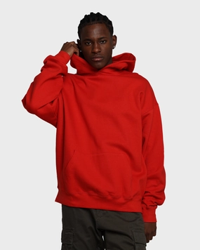 half-zip Layer Comfort MNML Everyday Hoodie Red