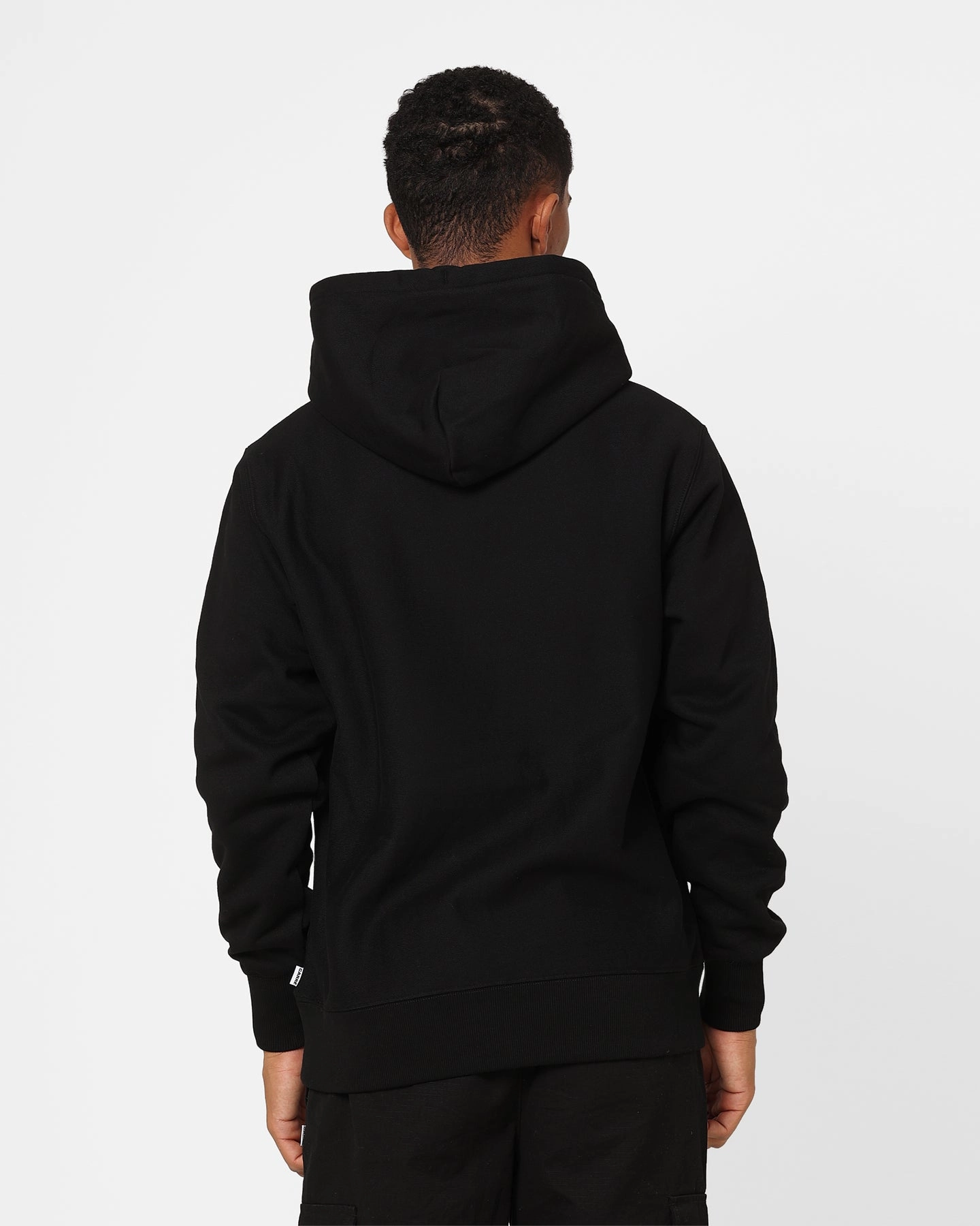 Reinforced Seams Carre Shield Hoodie Black