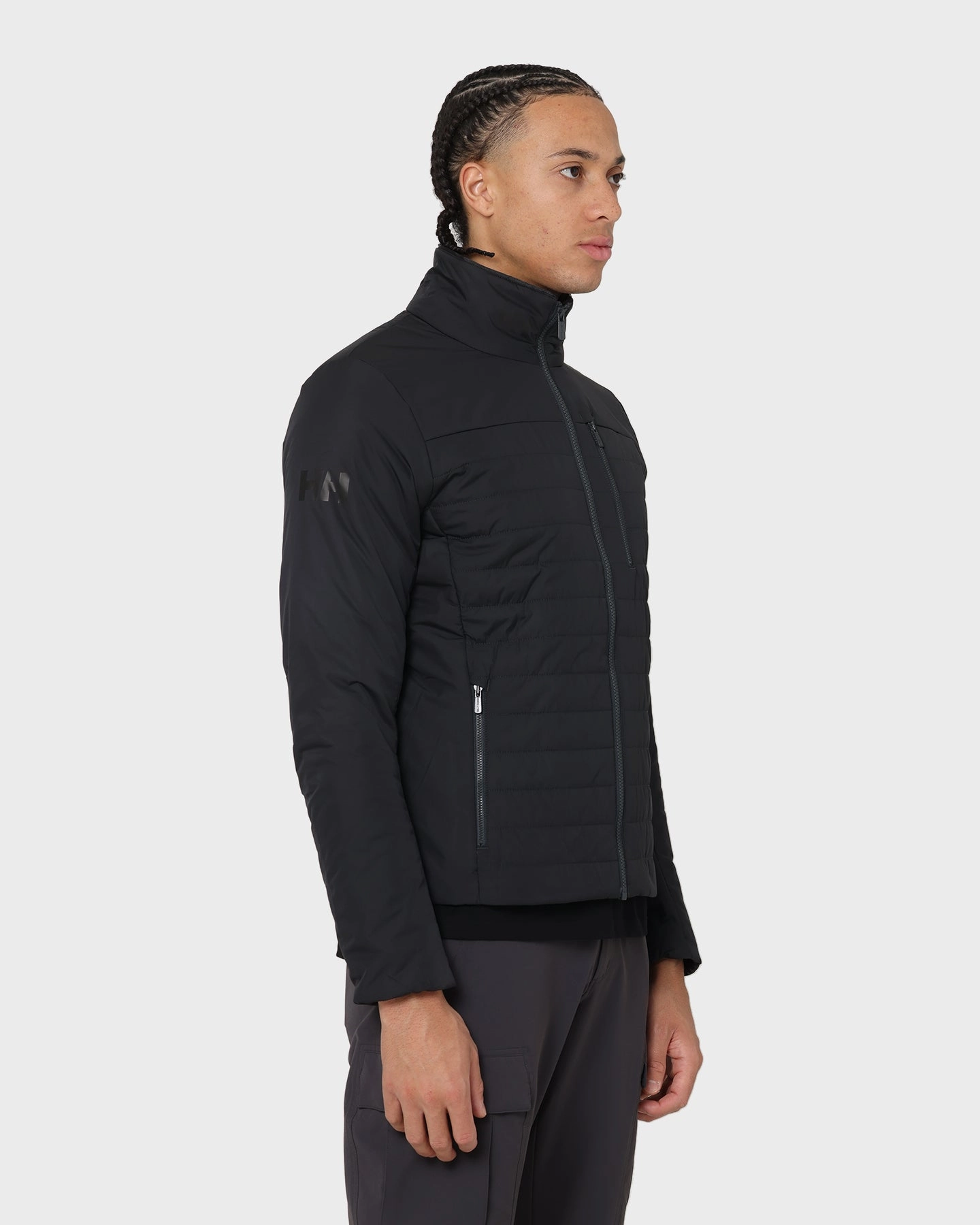 Helly Hansen Crew Insulator Jacket Ebony Ergonomic Shoulder Design Authorize