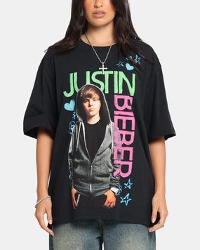 Travel Comfort Versatile and Stylish Justin Bieber Bieber T-Shirt Black