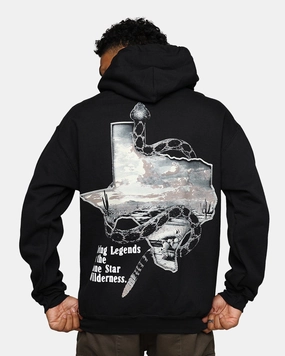Autumn Goat Crew Texas Vintage Hoodie Black