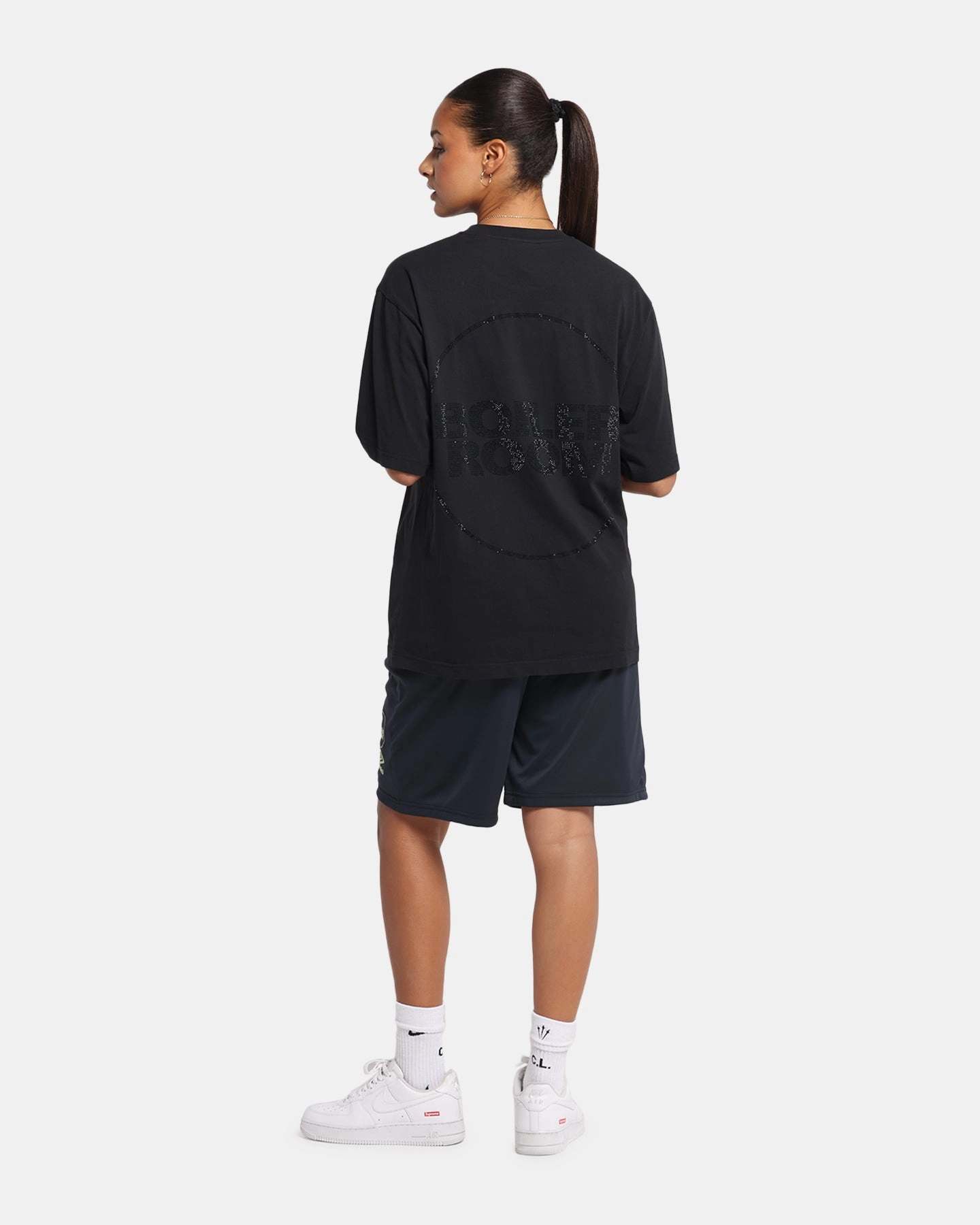 Boiler Room Rhiinestone T-Shirt Black Eco-friendly