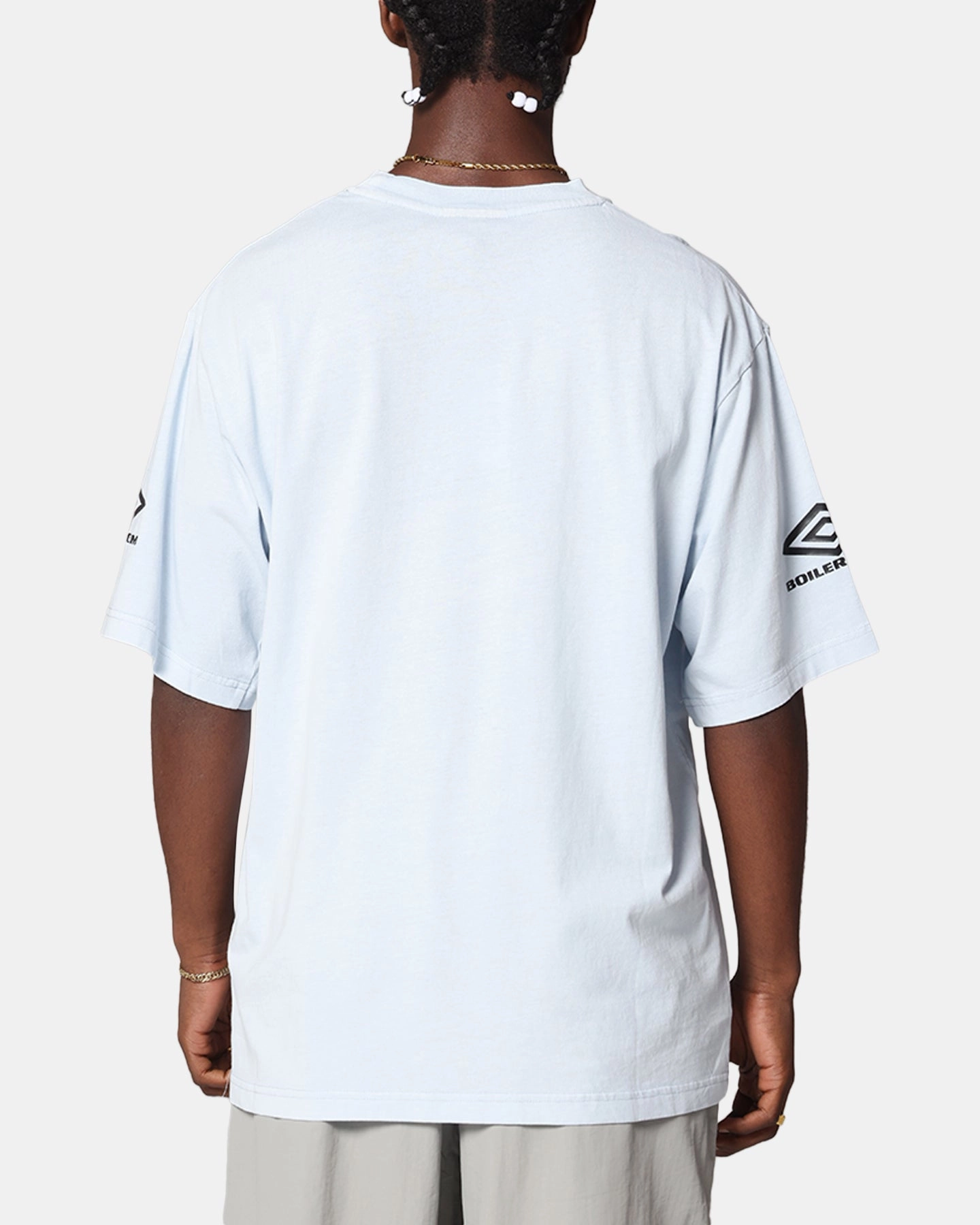 Oversized Cut Versatile Option Boiler Room X Umbro Washed T-Shirt Blue