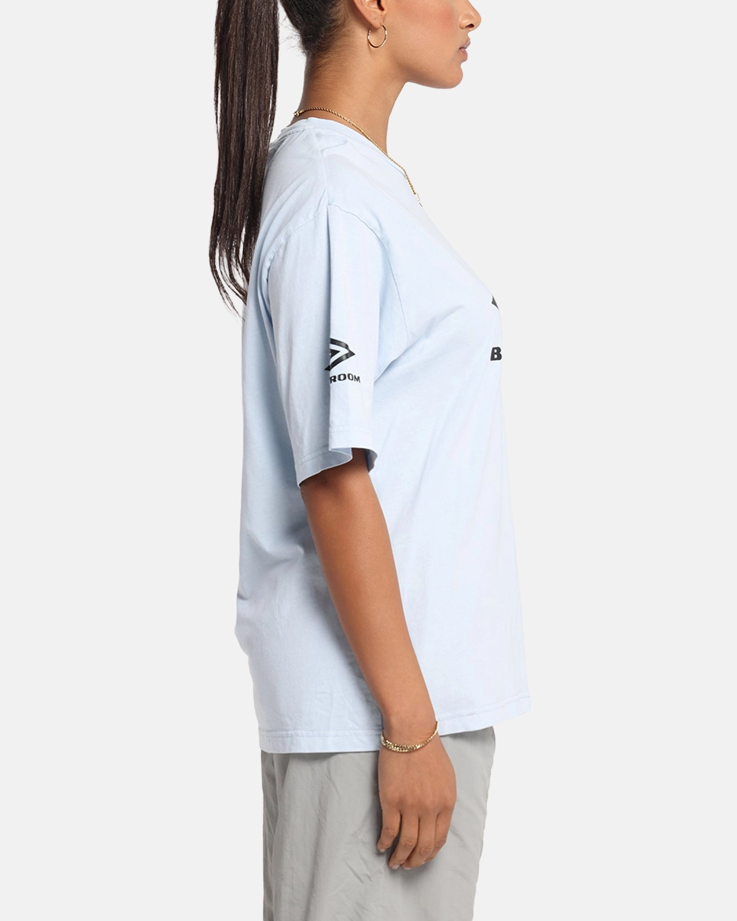Street Trend Look Essential Style Wear Boiler Room X Umbro Washed T-Shirt Blue