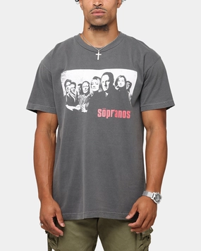 The Sopranos Post Established 1999 Vintage T-Shirt Faded Black Tagless Design